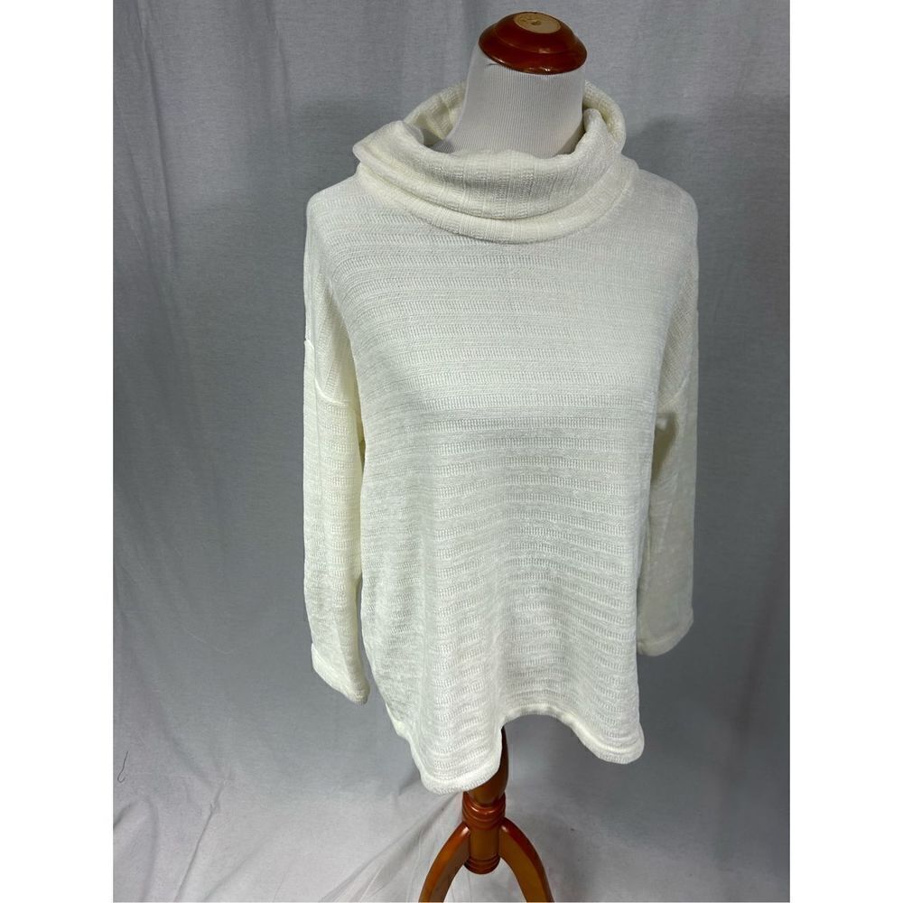 J Jill off white long sleeve cowl neck sweater.  Medium sized.  Very goo…